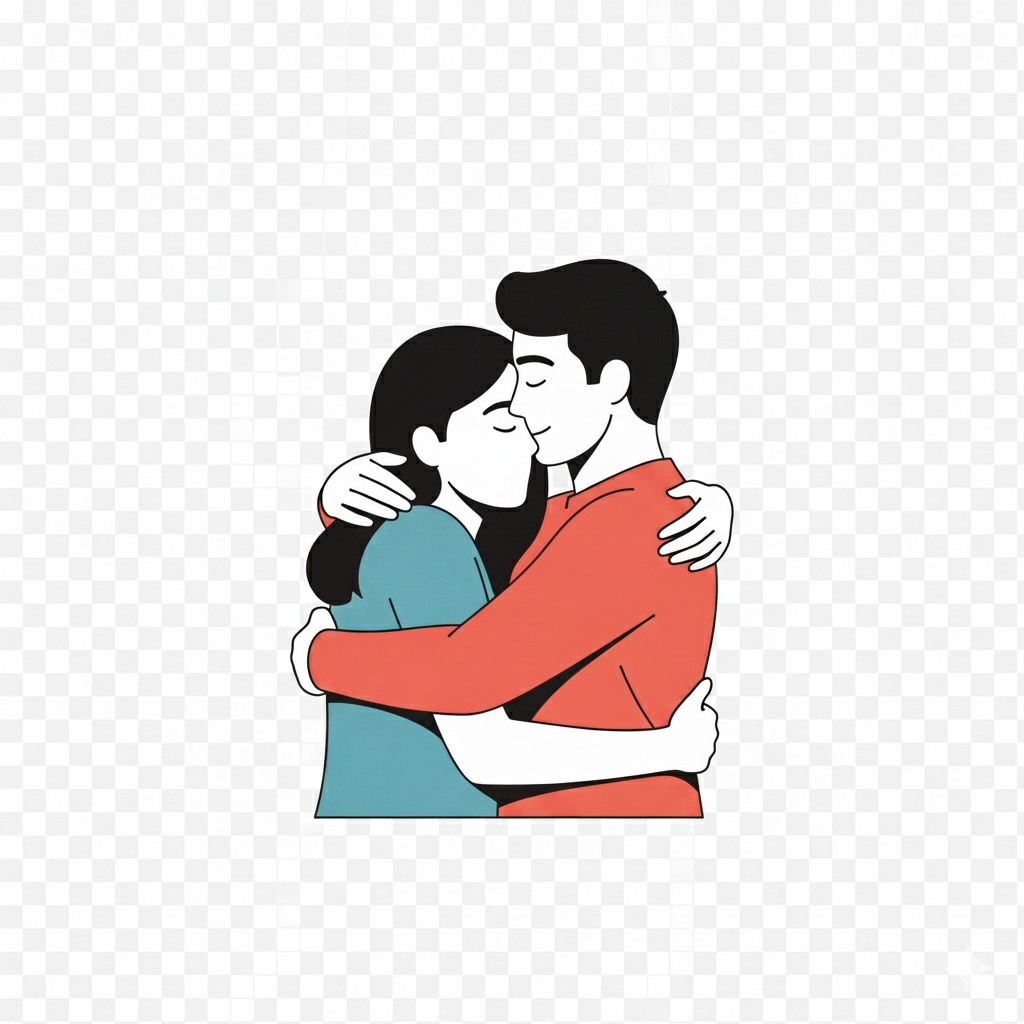 Illustration of a couple